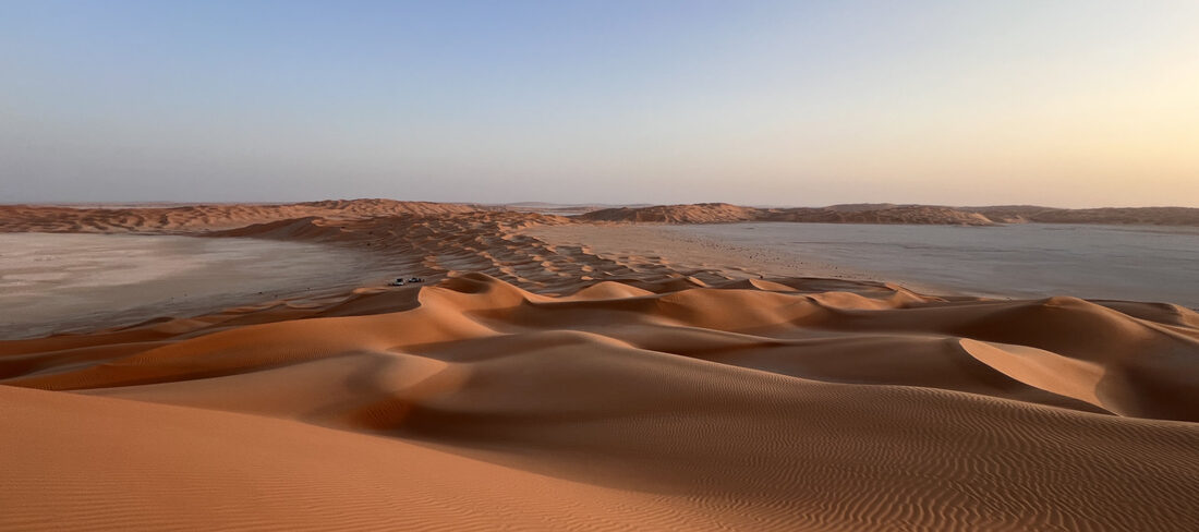 Rub al-Khali desert dunes in southern Oman on a 4WD rooftop tent road trip | nomad